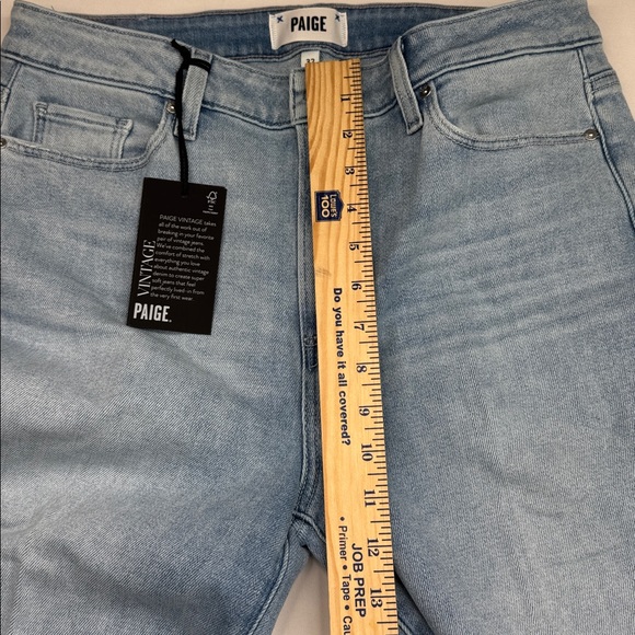 Paige High Rise Laurel Canyon Jeans size 32 32x32 wide leg boot cut soft stretch - Picture 13 of 17